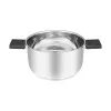 Resto Kitchenware Anser 3,2 L Runder Schwarzer Edelstahl