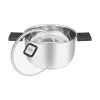 Resto Kitchenware Anser 3,2 L Runder Schwarzer Edelstahl