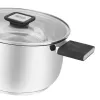 Resto Kitchenware Anser 3,2 L Runder Schwarzer Edelstahl