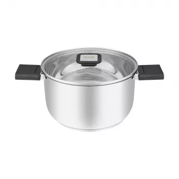 Resto Kitchenware Anser 3,2 L Runder Schwarzer Edelstahl