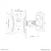 Neomounts WL40-540BL12 TV-Wandhalterung 32-55 Zoll - Full-Motion - einfache Montage