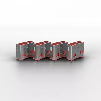 Port-Blocker Lindy USB-Port-Blocker 4er-Pack Farbcode Rosa