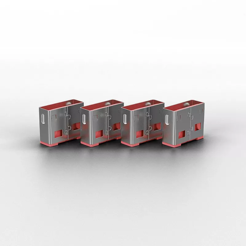 Port-Blocker Lindy USB-Port-Blocker 4er-Pack Farbcode Rosa