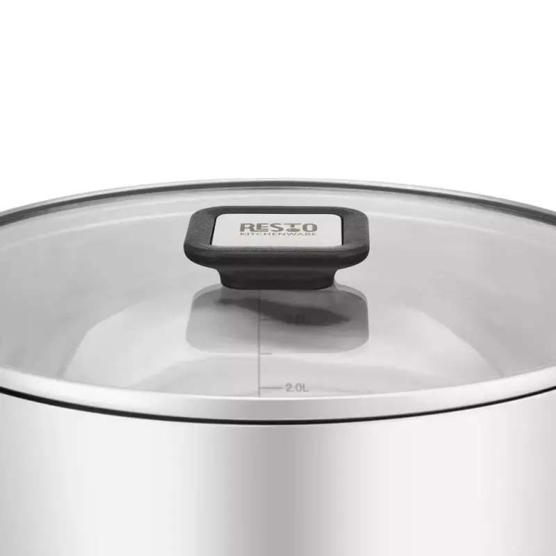 Resto Kitchenware Anser 4,4 L Rund Schwarz Edelstahl