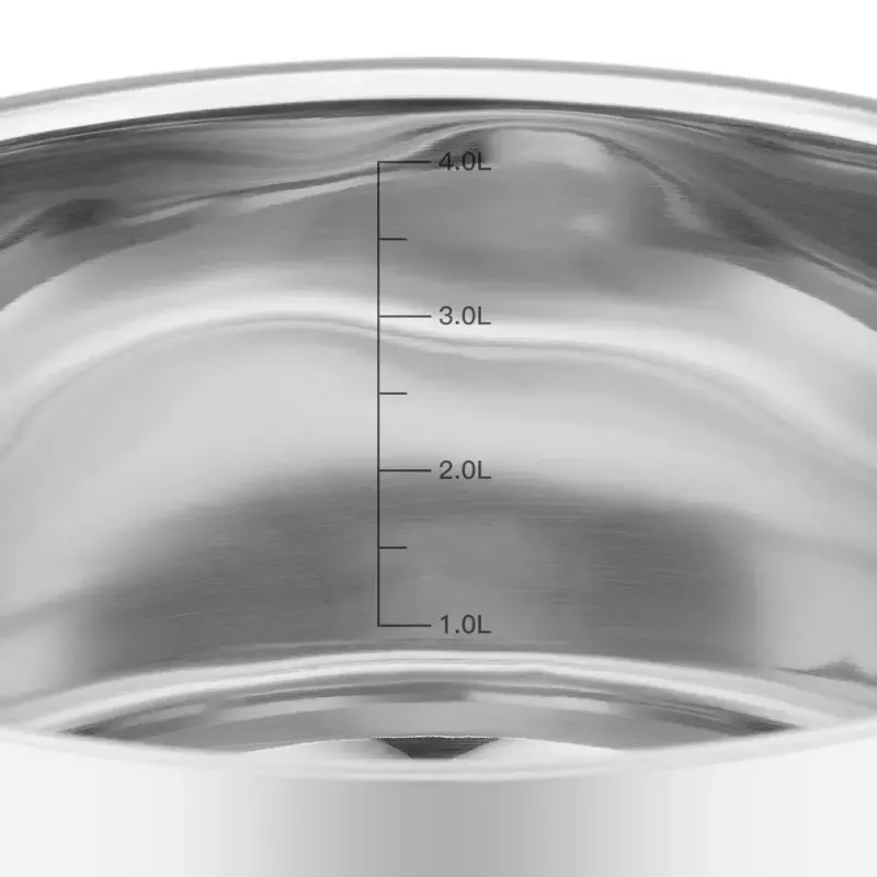 Resto Kitchenware Anser 4,4 L Rund Schwarz Edelstahl