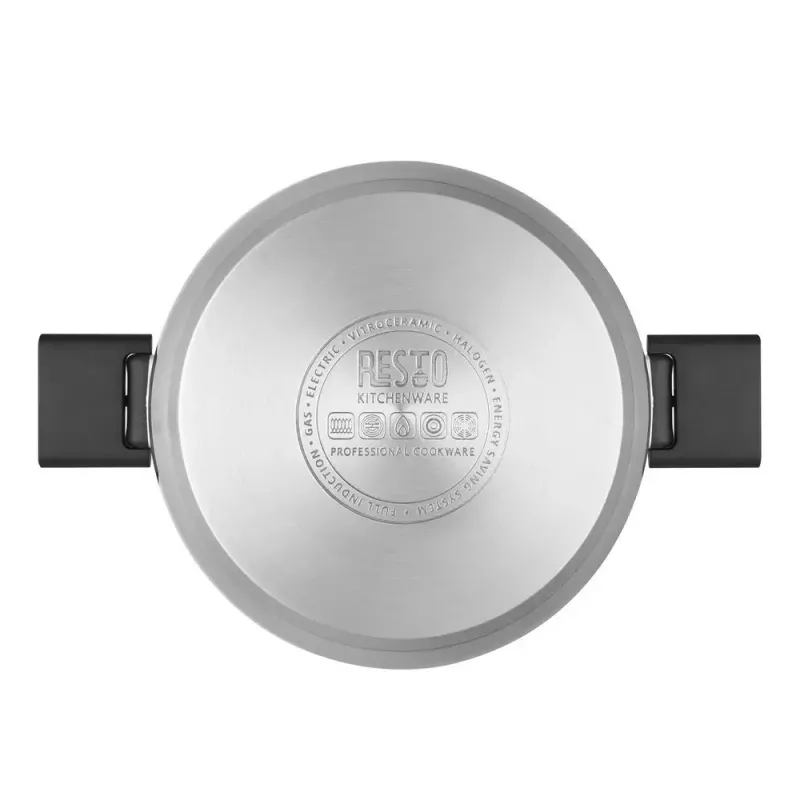 Resto Kitchenware Anser 4,4 L Rund Schwarz Edelstahl