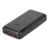Tragbare Powerbank Rivacase VA2102 Lithium-Polymer 20000 mAh, Quick Charge 3.0, 2×USB-A + 1×USB-C, 22,5 W, Schwarz