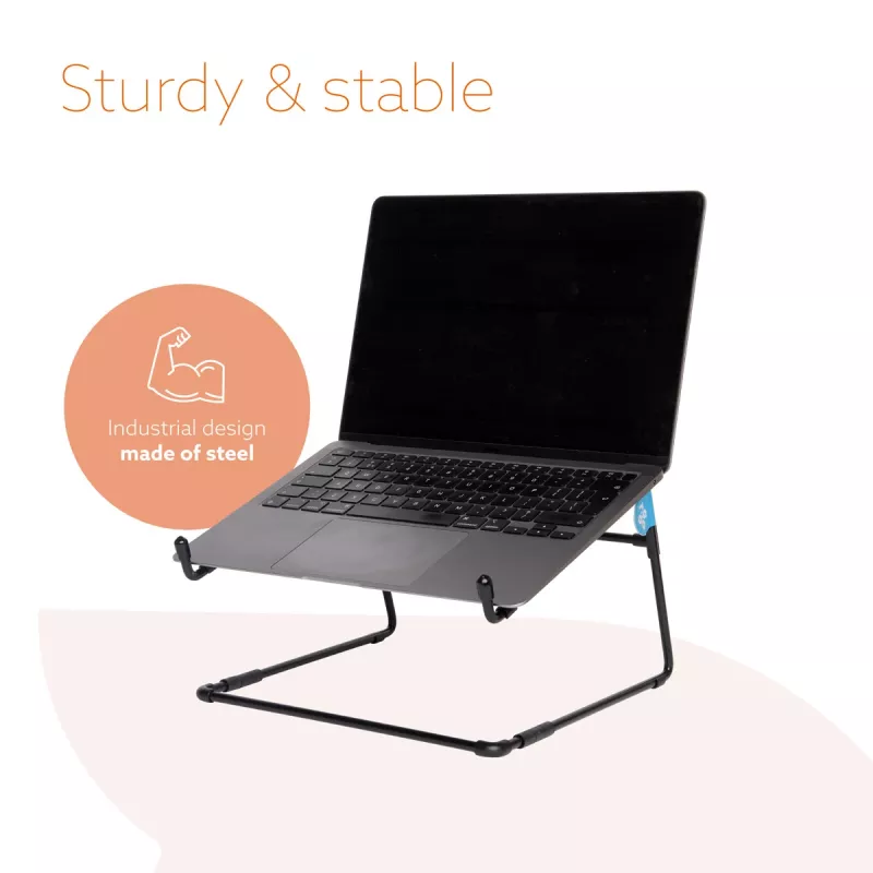 R-Go Tools Laptopständer R-Go Steel Office, geeignet für 10-22 Zoll, schwarz
