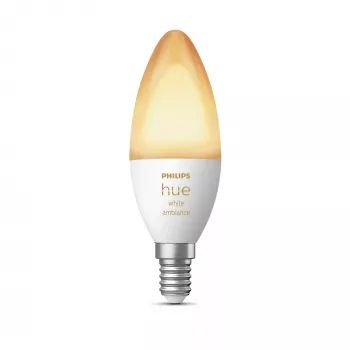 Intelligente Glühlampe Philips Hue White ambience Candle E14, 5,2 W, Bluetooth/Zigbee, E14-Sockel