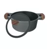 Resto Kitchenware Ran 2,4 L Rund Schwarz Holz