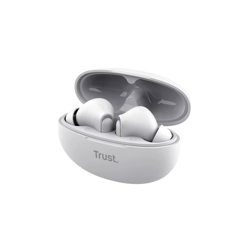 Trust Yavi Headset True Wireless Stereo (TWS) In-Ear Anrufe/Musik USB Typ-C Bluetooth Weiß