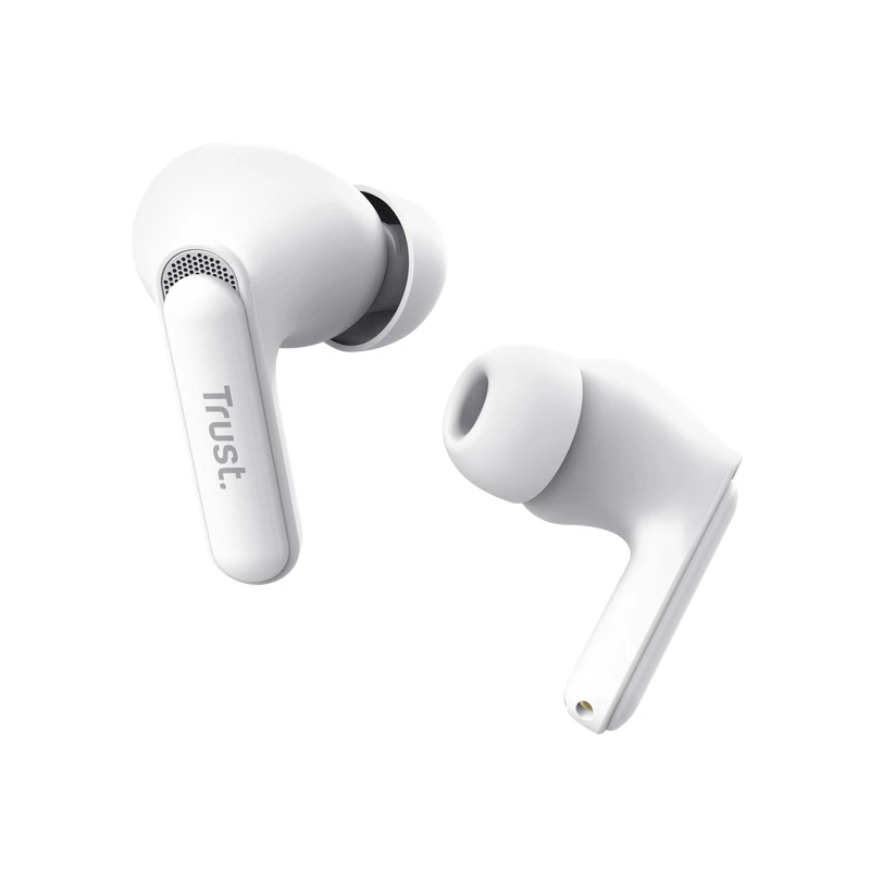 Trust Yavi Headset True Wireless Stereo (TWS) In-Ear Anrufe/Musik USB Typ-C Bluetooth Weiß