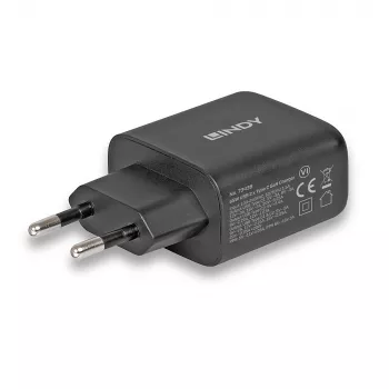 Lindy 65W USB 2 x Typ-C GaN-Ladegerät 73438