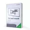 TV-Wandhalterung Gembird WM-80ST-02 — fest/neigbar, 37 Zoll–80 Zoll, VESA bis 600x400, 60 kg, schwarz
