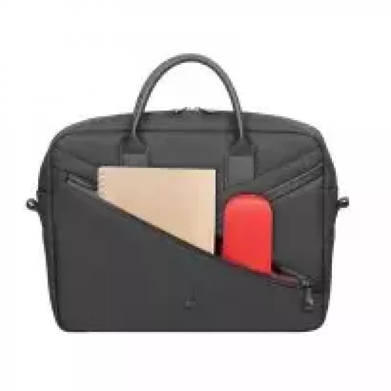 Toploader-Tasche Rivacase 8124 35,6 cm (14 Zoll) Schwarz 2 Fächer