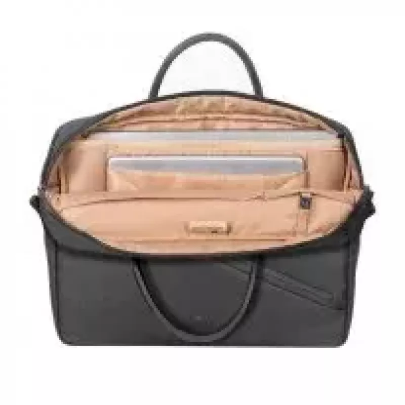 Toploader-Tasche Rivacase 8124 35,6 cm (14 Zoll) Schwarz 2 Fächer