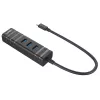 USB Hub Lindy USB 3.2 Typ-C Hub und Gigabit Ethernet Konverter