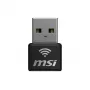 USB Adapter MSI AX1800 Nano WiFi USB 2.0 Schwarz