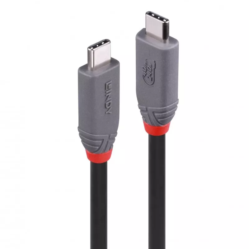 Lindy 0,8 m USB 4 240 W Typ-C-Kabel, Anthra Line