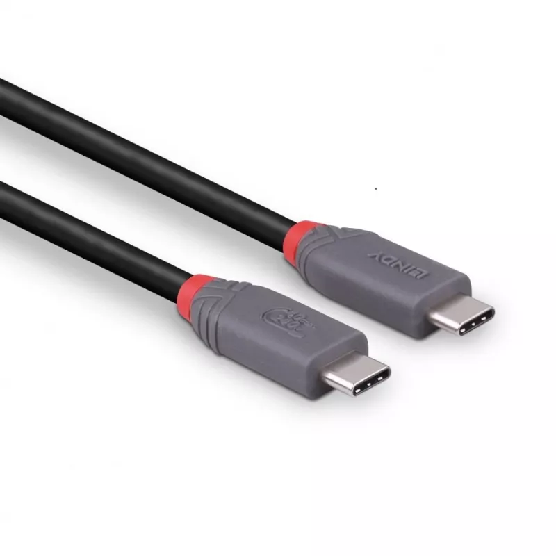 Lindy 0,8 m USB 4 240 W Typ-C-Kabel, Anthra Line