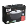 Resto Kitchenware Ran Kochtopf 4,2 l, rund, beige, Holz