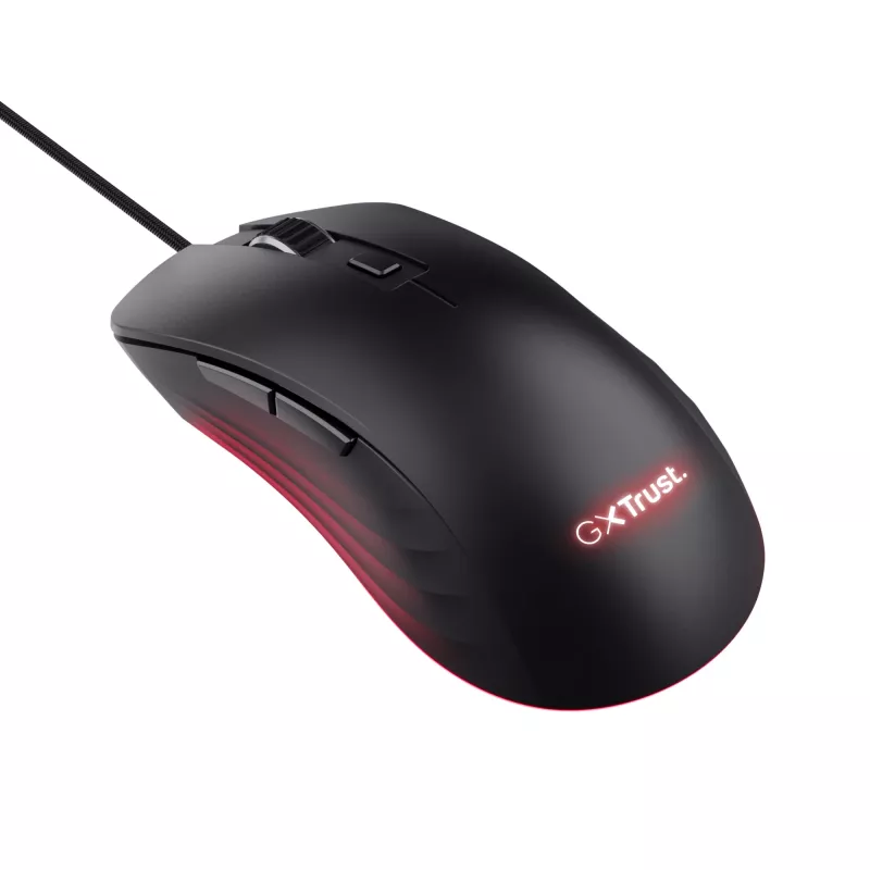 Trust GXT924 YBAR+ Maus Gaming Rechtshänder USB Typ-A Optisch 25600 DPI