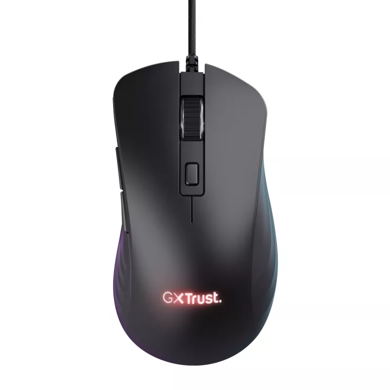 Trust GXT924 YBAR+ Maus Gaming Rechtshänder USB Typ-A Optisch 25600 DPI