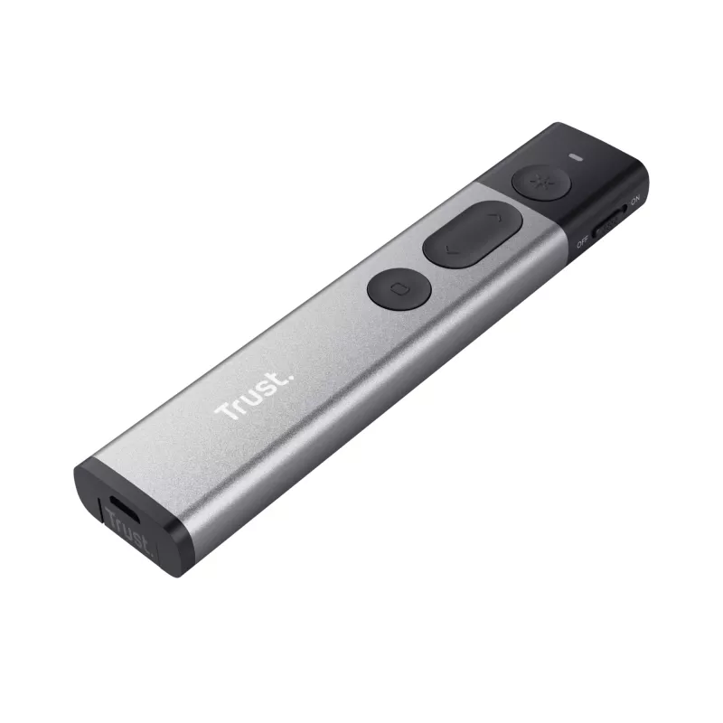 Trust Kazun kabelloser Presenter RF Aluminium, Schwarz