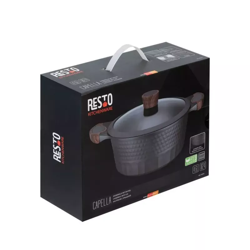 Resto Kitchenware Capella 4,6 L Runde Schwarzes Holz