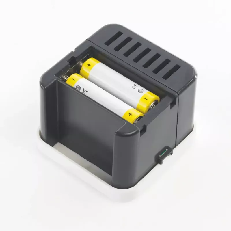 Verdunstungs-Aromadiffusor Stylies ELARAGrau für bis zu 25 m² — Netz / Batterie / USB, 2-Stunden-Timer, 1,3 W, 74×74×100 mm, grau