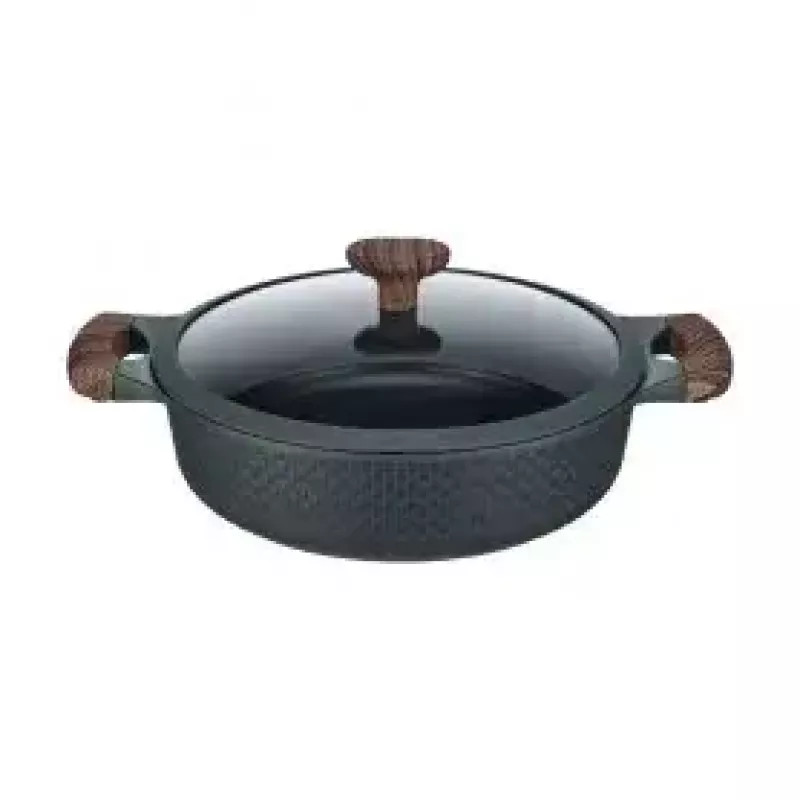 Resto Kitchenware 93906 Multitopf, schwarzes Aluminium, 4,1 l, 28 cm
