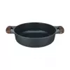 Resto Kitchenware 93906 Multitopf, schwarzes Aluminium, 4,1 l, 28 cm