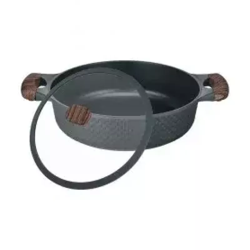 Resto Kitchenware 93906 Multitopf, schwarzes Aluminium, 4,1 l, 28 cm