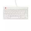 R-Go Tools Ergonomische Tastatur R-Go Compact Break, kompakte Tastatur mit Pausensoftware, QWERTY (US), kabelgebunden, weiß