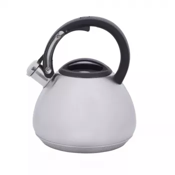 RESTO Wasserkocher 2,7 l 2200 W, graues Gehäuse, schwarzer Griff