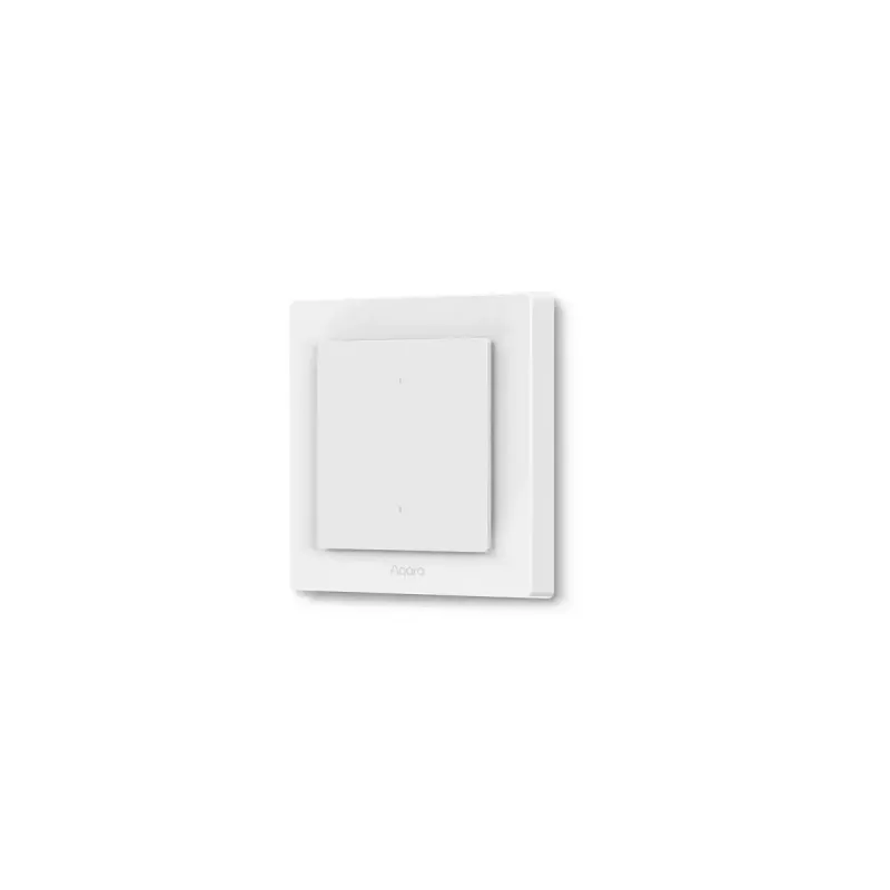 AQARA Light Switch H2 EU (2 Tasten, 1 Kanal) (WS-K07D) – Zigbee- und Thread-Wandschalter mit Relais