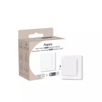 AQARA Light Switch H2 EU (2 Tasten, 1 Kanal) (WS-K07D) – Zigbee- und Thread-Wandschalter mit Relais