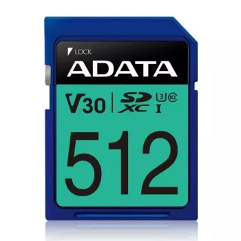 Flash Memory ADATA 512GB SDXC UHS-I Class 10 ASDX512GUI3V30S-R