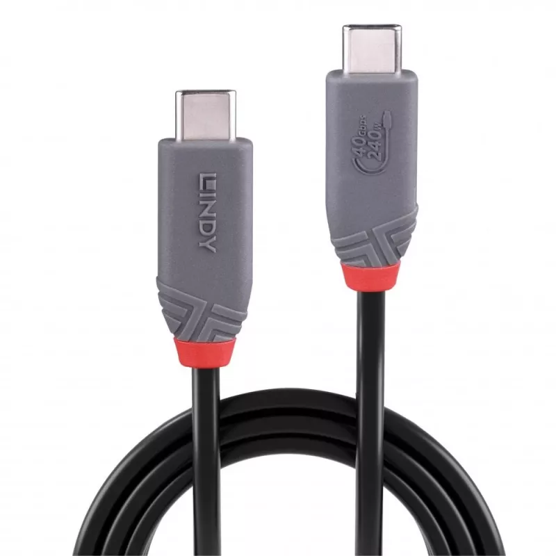 Lindy 1,5 m USB 4 240 W Typ-C-Kabel, Anthra Line