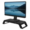 Fellowes Computer Monitor Stand mit 3 Höhenverstellungen - Hana LT Monitorerhöhung - Ergonomischer verstellbarer Monitorständer für Computer - Max. Gewicht 22,6 kg - Schwarz
