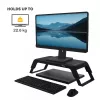 Fellowes Computer Monitor Stand mit 3 Höhenverstellungen - Hana LT Monitorerhöhung - Ergonomischer verstellbarer Monitorständer für Computer - Max. Gewicht 22,6 kg - Schwarz