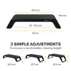 Fellowes Computer Monitor Stand mit 3 Höhenverstellungen - Hana LT Monitorerhöhung - Ergonomischer verstellbarer Monitorständer für Computer - Max. Gewicht 22,6 kg - Schwarz