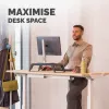 Fellowes Computer Monitor Stand mit 3 Höhenverstellungen - Hana LT Monitorerhöhung - Ergonomischer verstellbarer Monitorständer für Computer - Max. Gewicht 22,6 kg - Schwarz
