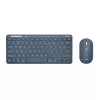 Trust Lyra Tastatur Maus enthalten Büro RF Wireless + Bluetooth QWERTY US-Englisch Blau