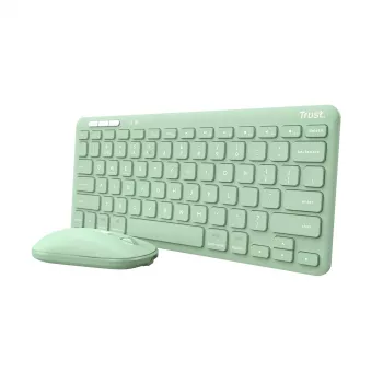 Trust Lyra Tastatur und Maus im Set Office RF Wireless + Bluetooth QWERTY US English Grün