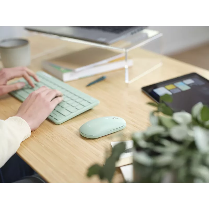 Trust Lyra Tastatur und Maus im Set Office RF Wireless + Bluetooth QWERTY US English Grün