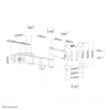 Neomounts FL40-450BL11 TV-Mastmontagehalterung 17-32 Zoll - Durchm. 28-60 mm - Full-Motion
