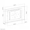 Neomounts Wandhalterung Tablet-Halter WL15-660WH1 maximale Bildschirmgröße 32,8 cm