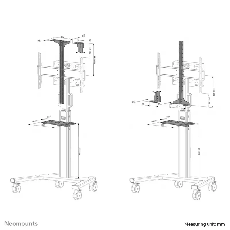 Neomounts AFLS-825WH1 Videobar- und Multimedia-Kit - universell