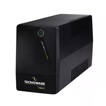 Tecnoware Era Plus 950 FGCERAPL952SCH USV/AVR, 950 VA (0,95 kVA), 665 W, Schuko, modifizierte Sinuswelle, 12V-7Ah-Akku